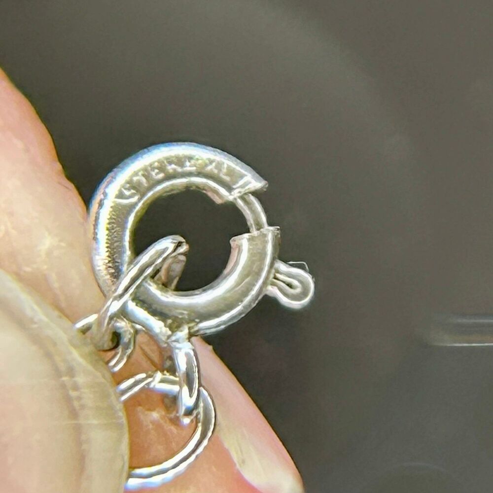 Sterling Silver Open Heart Pendant Necklace with 18" Silver Chain - Picture 8 of 9